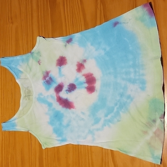 Tie Dye Daisy Fuentes Tank Top, Small - Picture 2 of 6